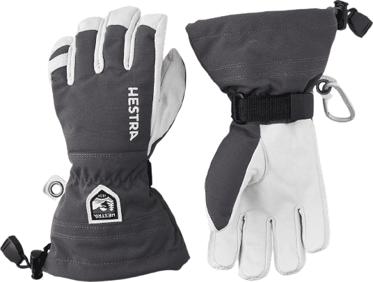 Hestra Jr. Army Leather Heli Ski - Grey (30560-350)