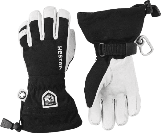 Hestra Jr. Army Leather Heli Ski - Black (30560-100)