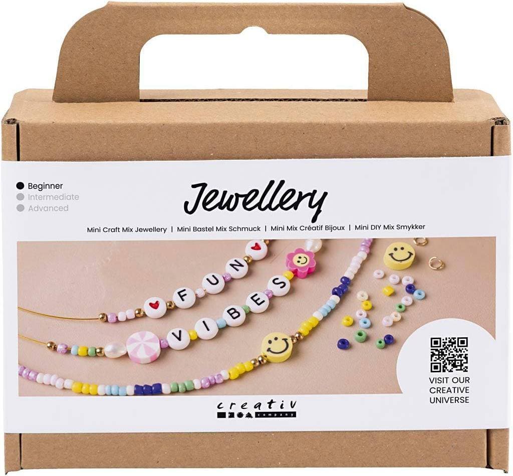 Creativ Company Smyckes Kit Gör Färgstarka Halsband Med Bokstäver