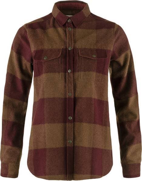 Fjällräven Womens Canada Shirt Ls ORANGE AUTUMN LEAF-BORDEAUX/215-347 XL
