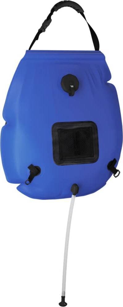 vidaXL Campingduschpåse blå 20 L PVC