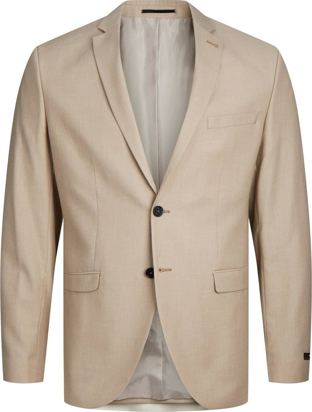 Jack & Jones Solaris Super Slim Fit Blazer - Beige/Pure Cashmere
