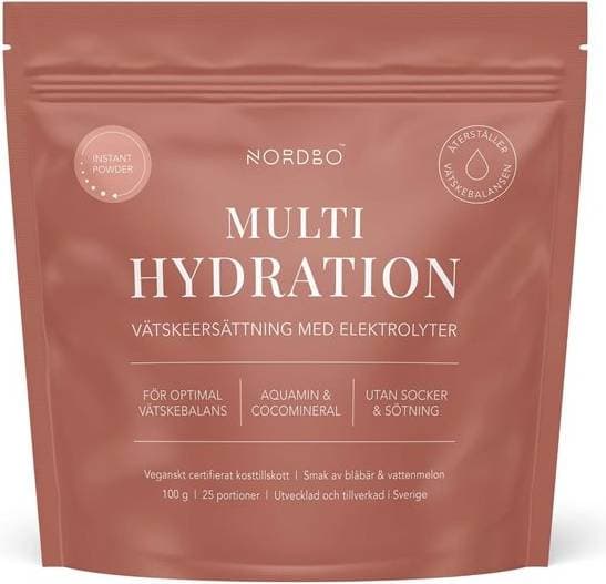 Nordbo Multi Hydration Pulver 100g 25 portioner 10 st