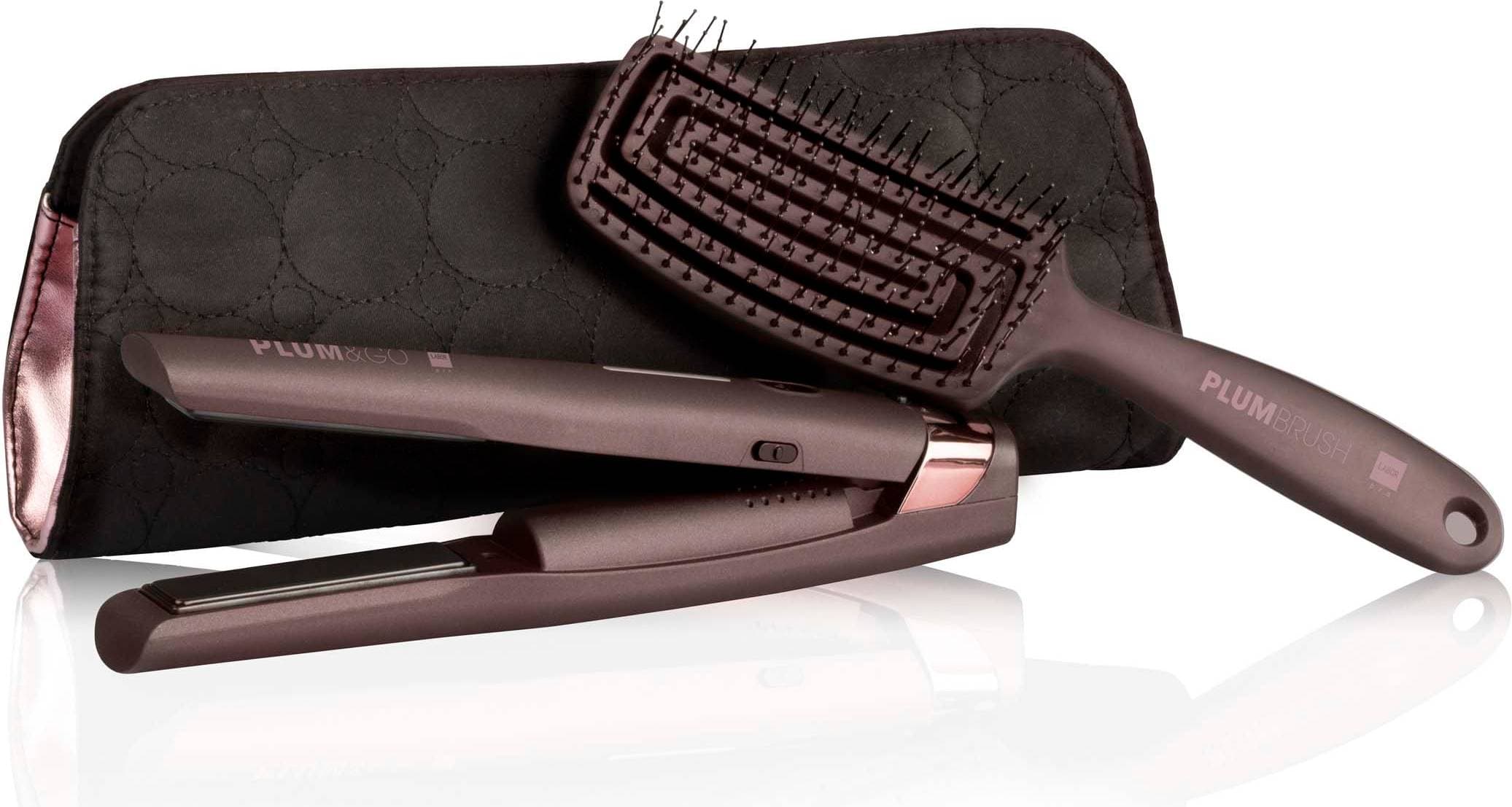 Labor Plum & Go Cordless Hair Straightener Travel Kit