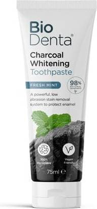 BeconfiDent BioDenta Charcoal Whitening Toothpaste Fresh Mint