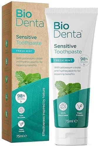 BeconfiDent Sensitive Toothpaste Fresh Mint Tandkräm Mot Ilningar
