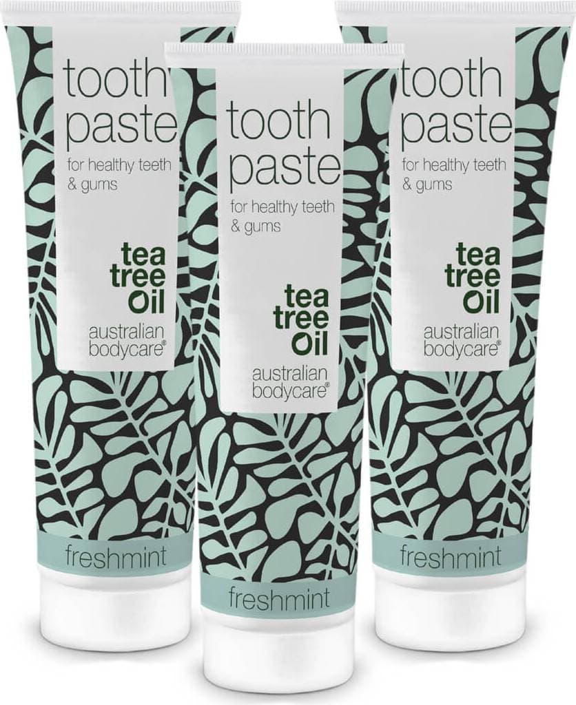 Australian Bodycare Tea Tree Oil Freshmint Toothpaste 75ml 3-pack