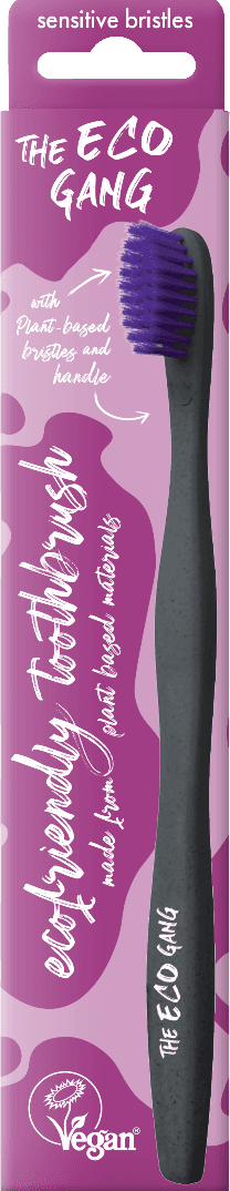 The Eco Gang Tandborste Växtbaserad Plast Sensitive, Lila