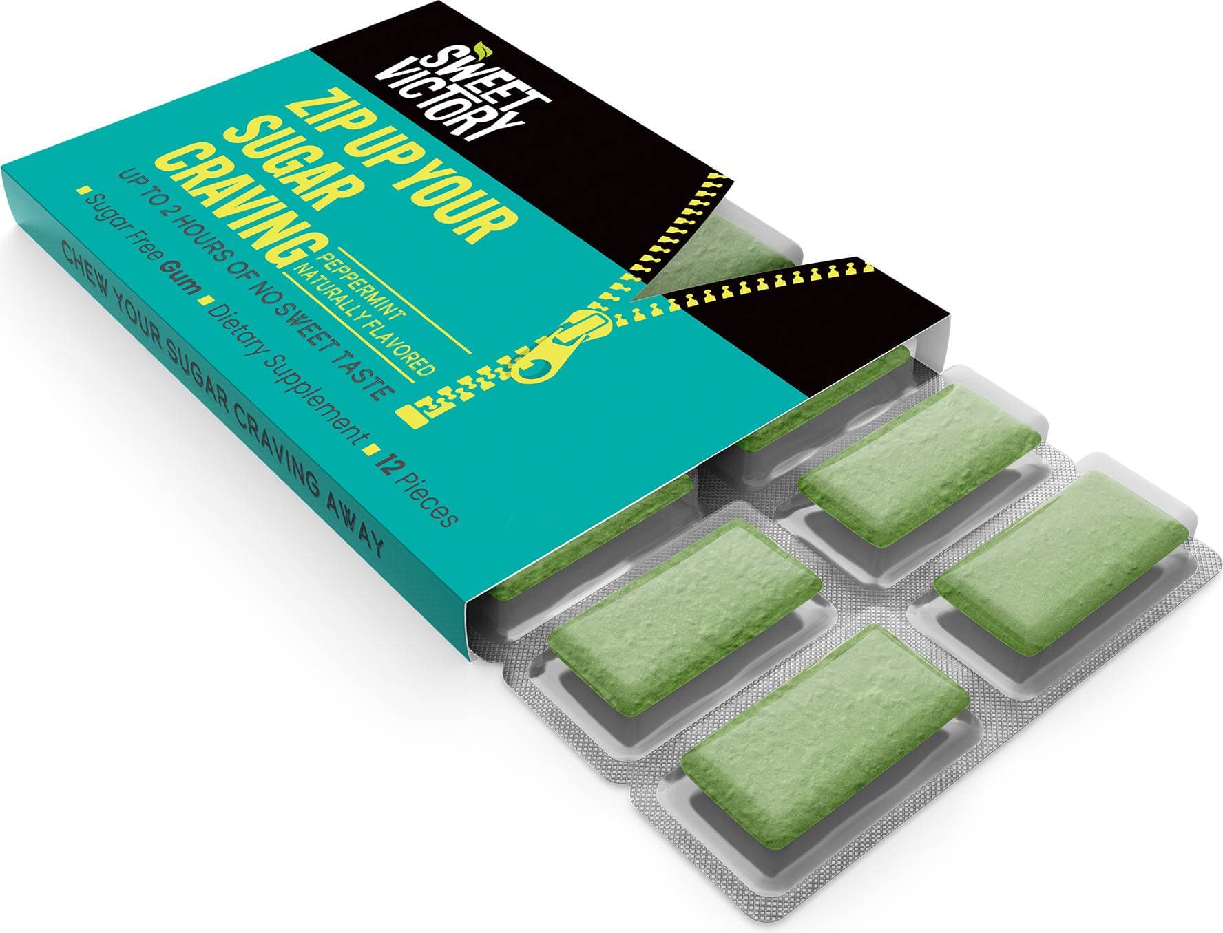 Sweet Victory Peppermint Chewing Gum 12st