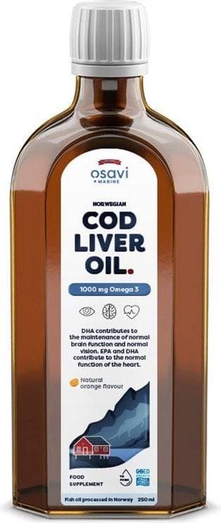 Osavi Norwegian Cod Liver 1000mg Omega