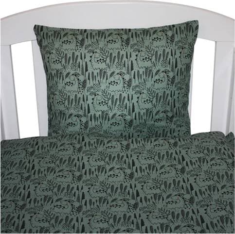 Nørgaard Madsens Sängkläder Baby Mörkgrön Dinosaurie