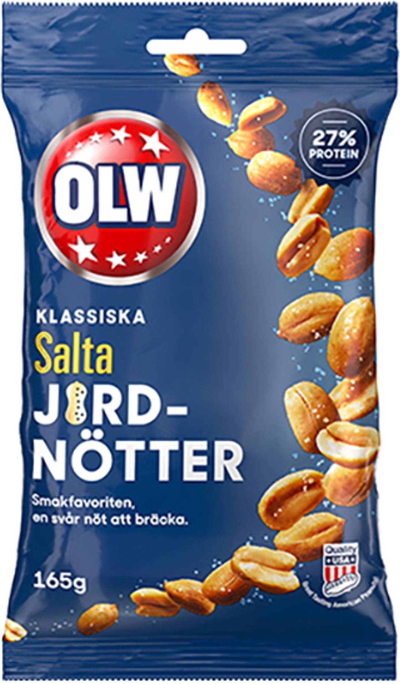 Olw Salta Jordnötter 165g