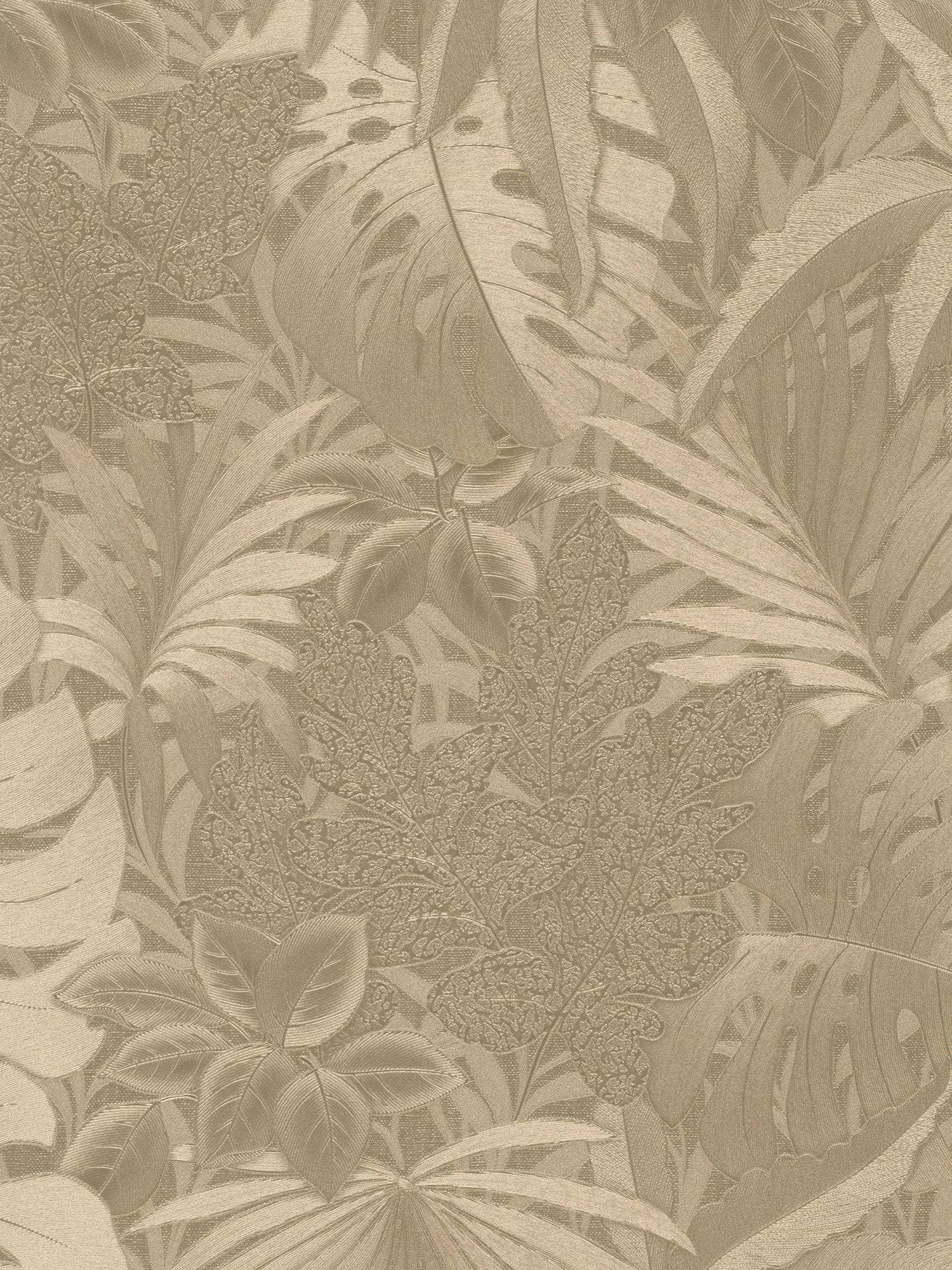 Marburg Noordwand Tapet Botanica Large Leaves metallic