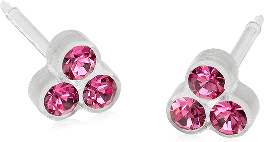 Blomdahl Mp Clover Medicinsk Plast Örhängen 15-0125-03