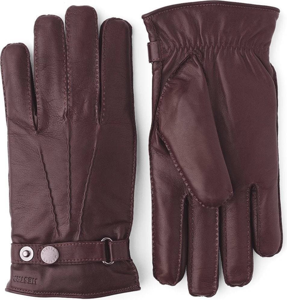 Hestra Jake Wool Lined Buckle Glove - Brun