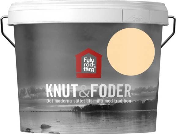 Falu Rödfärg KNUT&FODER GUL Träfärg, Träfasadsfärg 3L