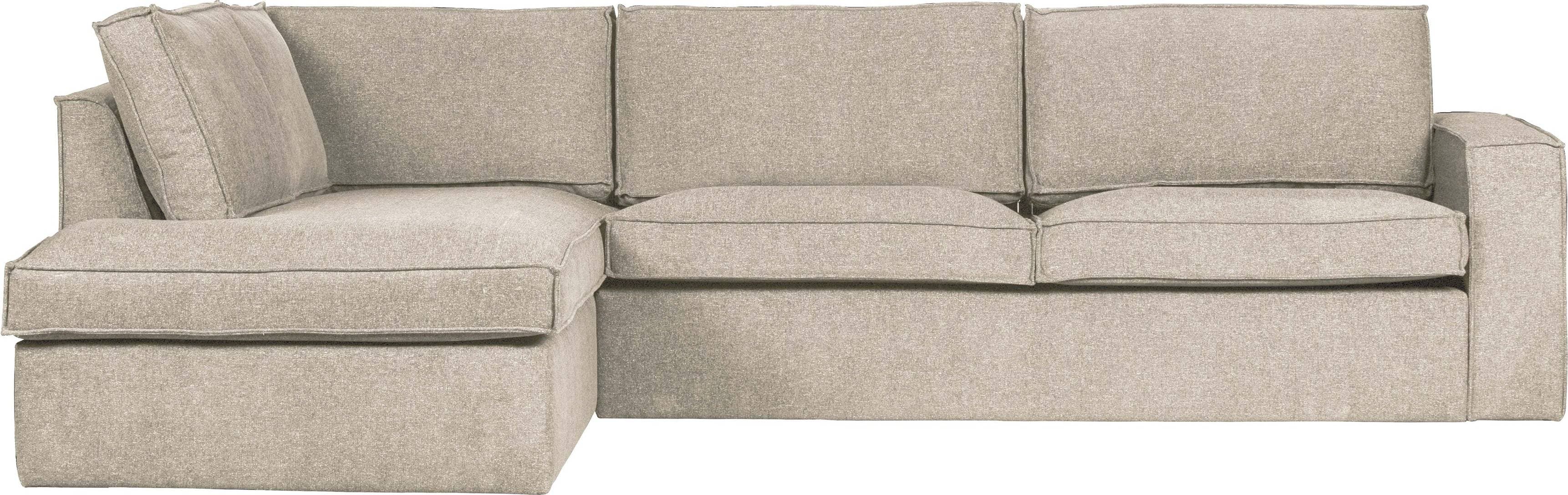 Woood Hörnsoffa Thomas Woven Vänster Beige Soffa 3-sits