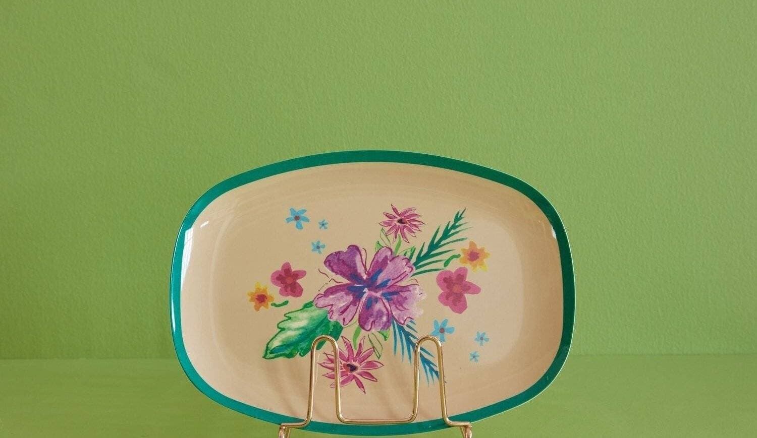 Rice Arda Bloom Print Assiett