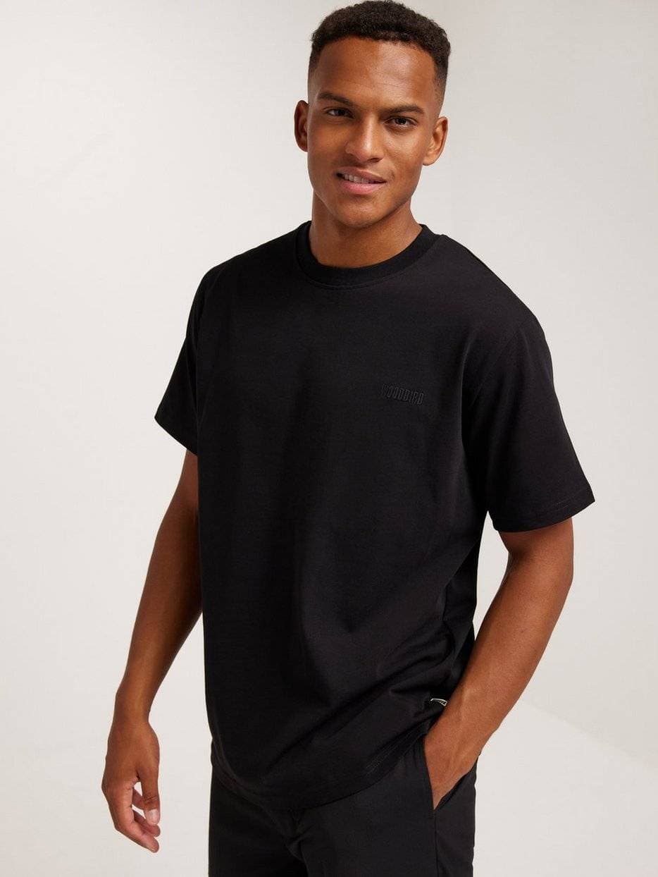 Woodbird WBBaine Base Tee Kortärmade t-shirts Black