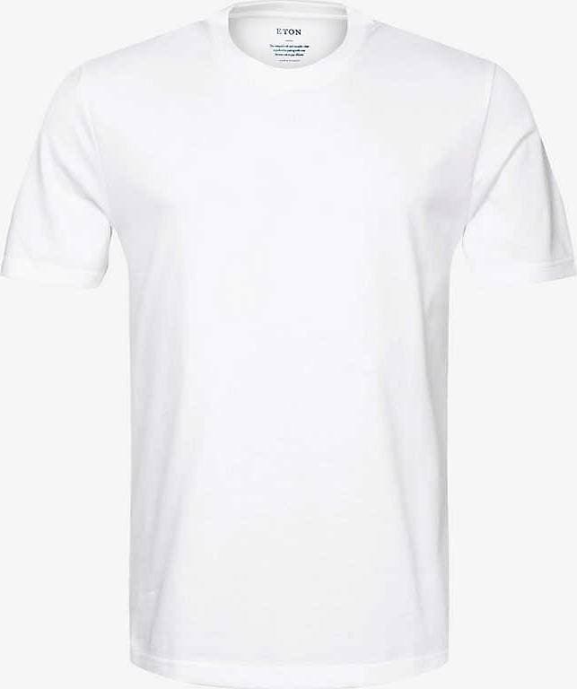 Eton Crewneck T-Shirt A Cl Herr Kortärmade - Vit