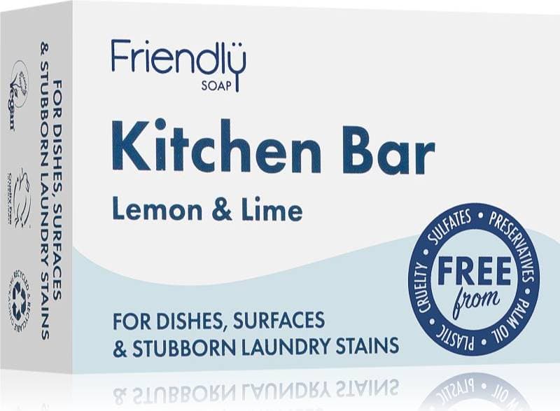 Friendly Soap Kitchen Bar Lemon & Lime Naturlig tvål 95 g
