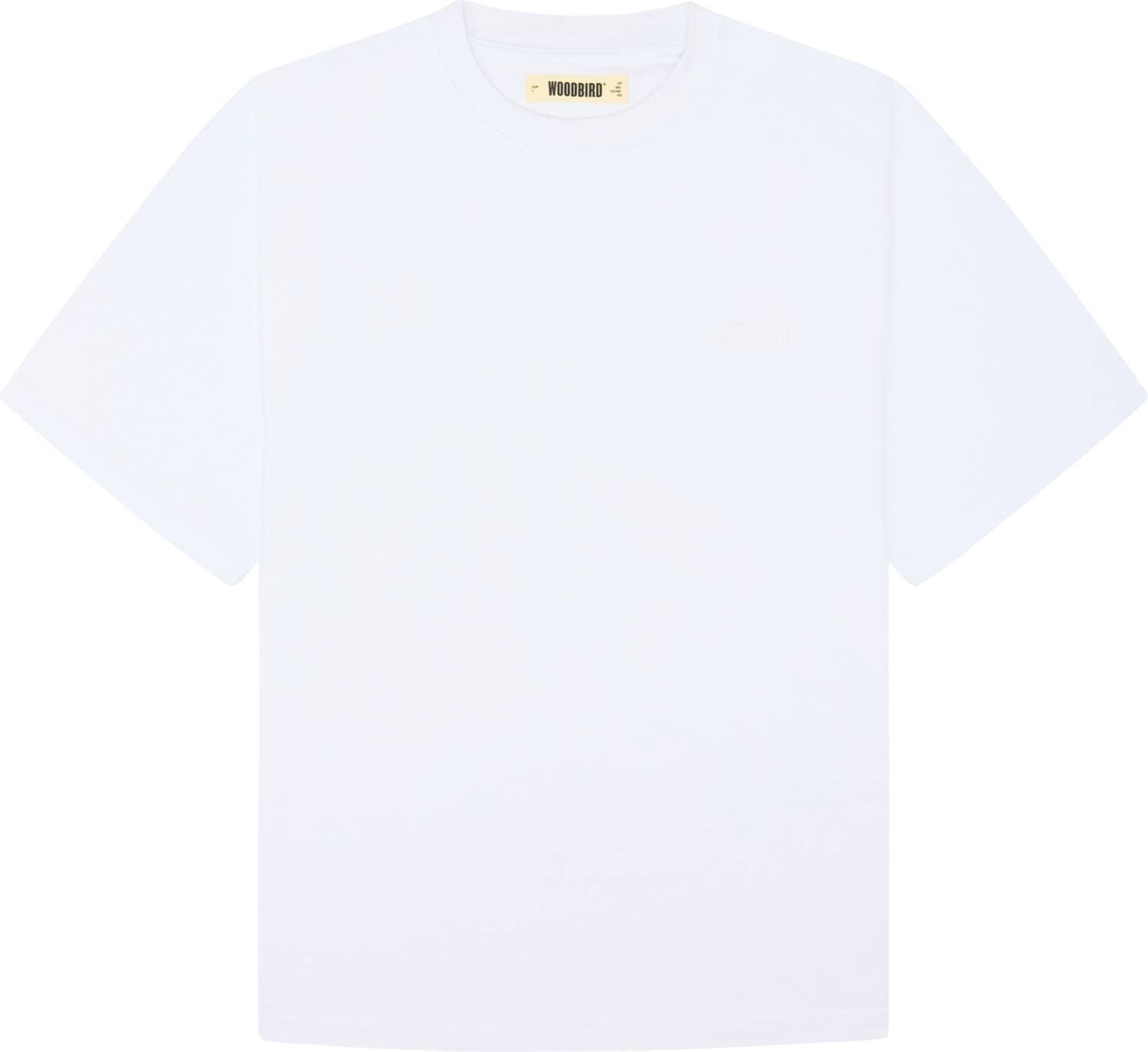 Woodbird Baine Base Tee, S, WHITE