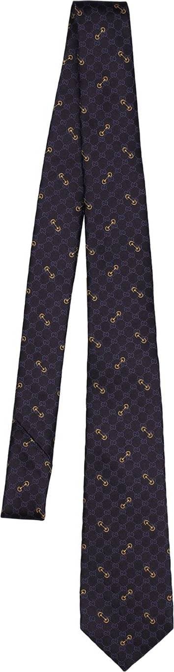 Gucci Horsebit Silk Tie - Blue
