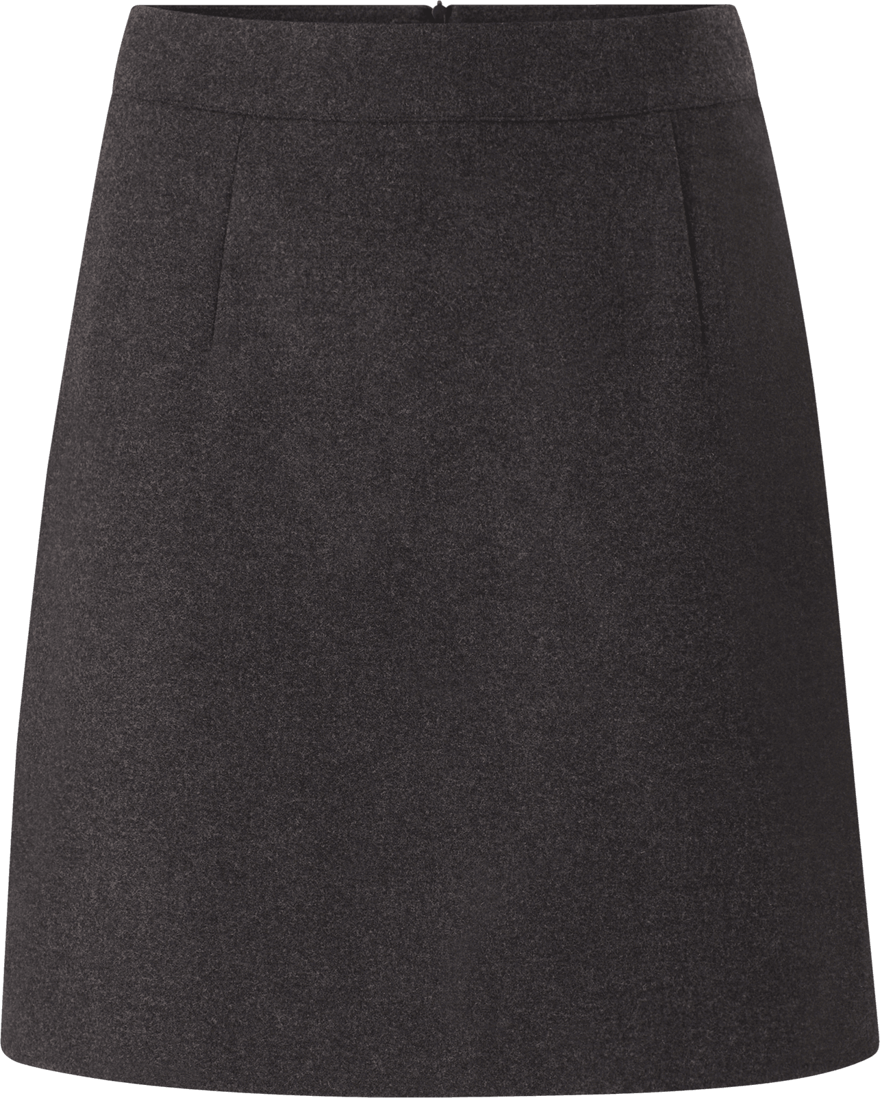 Selected Femme Tailored Mini Skirt - Dark Gray Melange