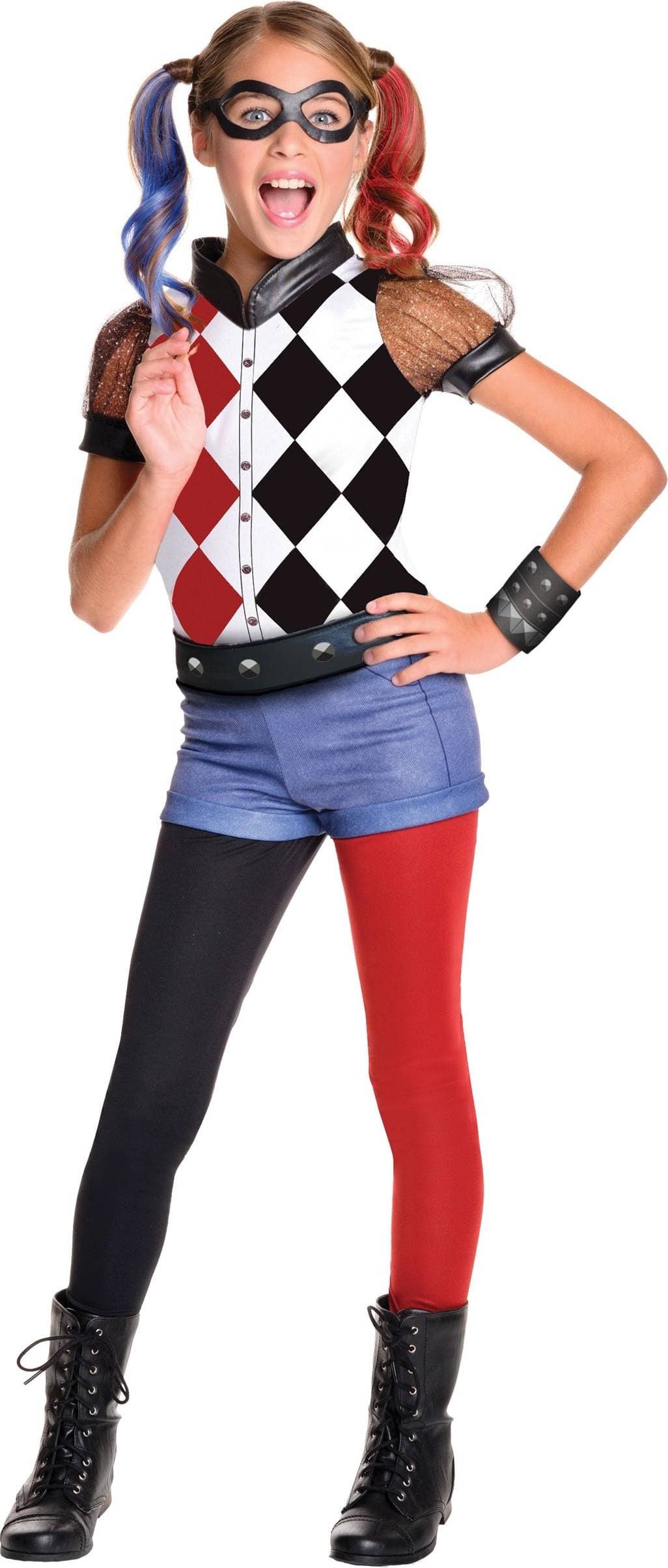 Rubies Girls DC Superhero Deluxe Harley Quinn Costume