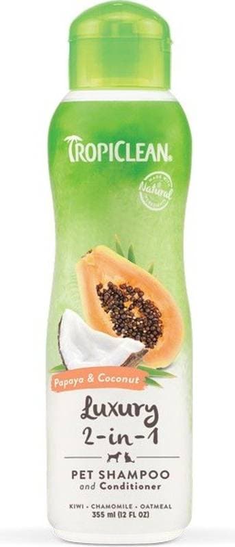Tropiclean 2 in 1 Papaya & Coconut Shampoo