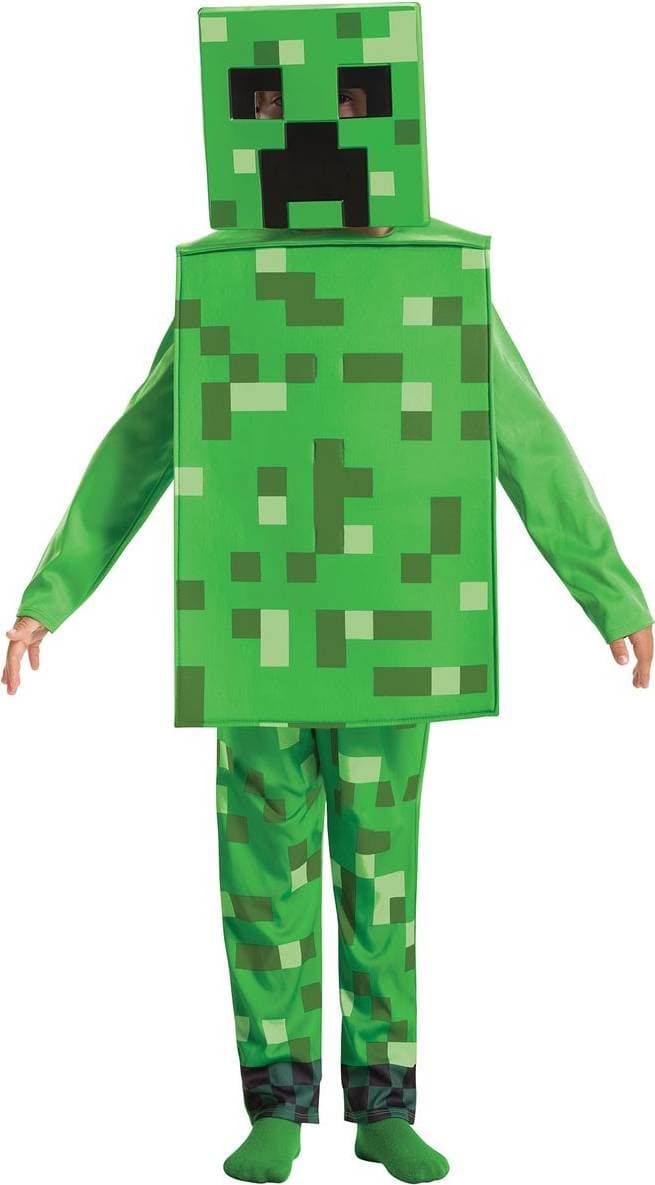 Disguise Minecraft Creeper Kids Carnival Costume