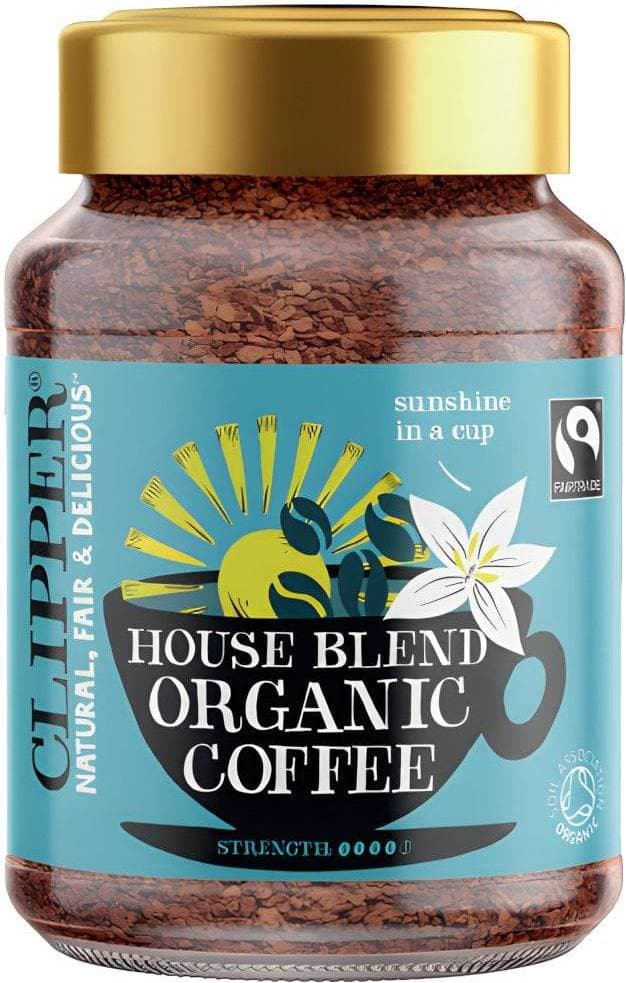 Clipper Fairtrade Organic House Blend Coffee 100g 1pack