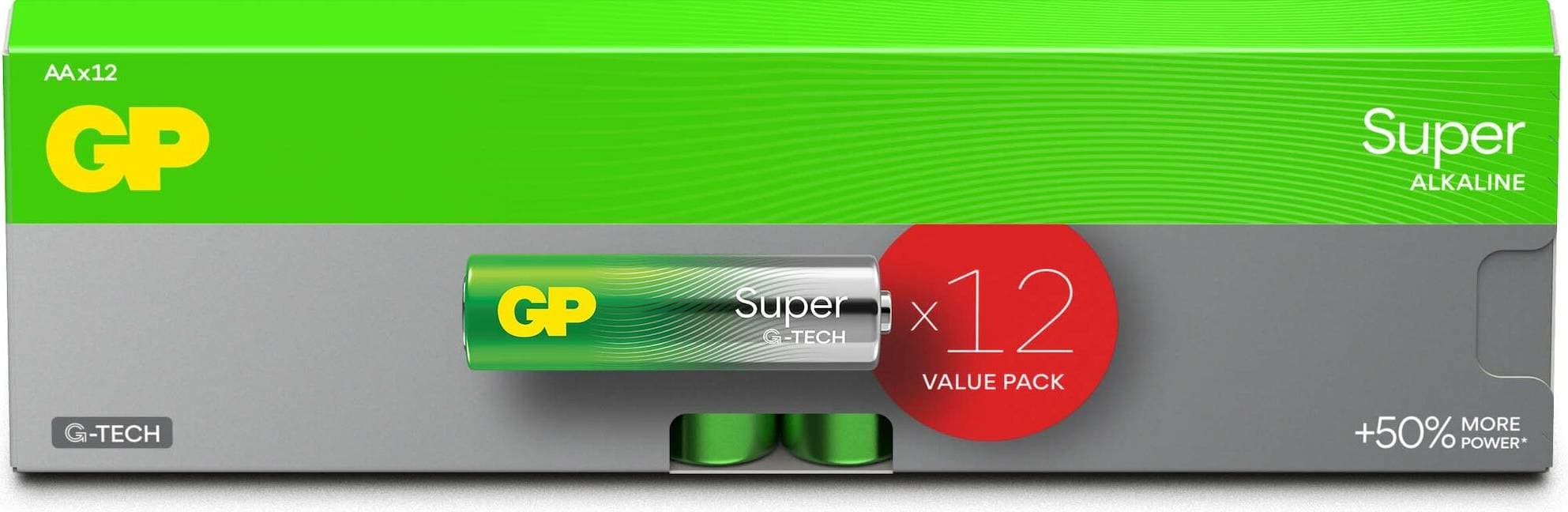 GP Batteries Super Alkaline AA 12-pack