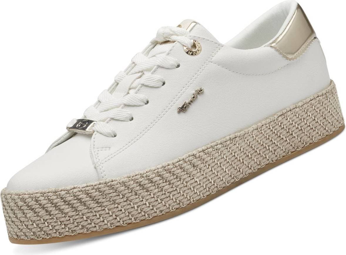 Tamaris dam 1–23713-42 sneakers, vit/guld, EU, vitt guld