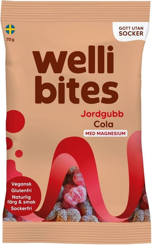 Wellibites Strawberry & Cola 70g 1pack