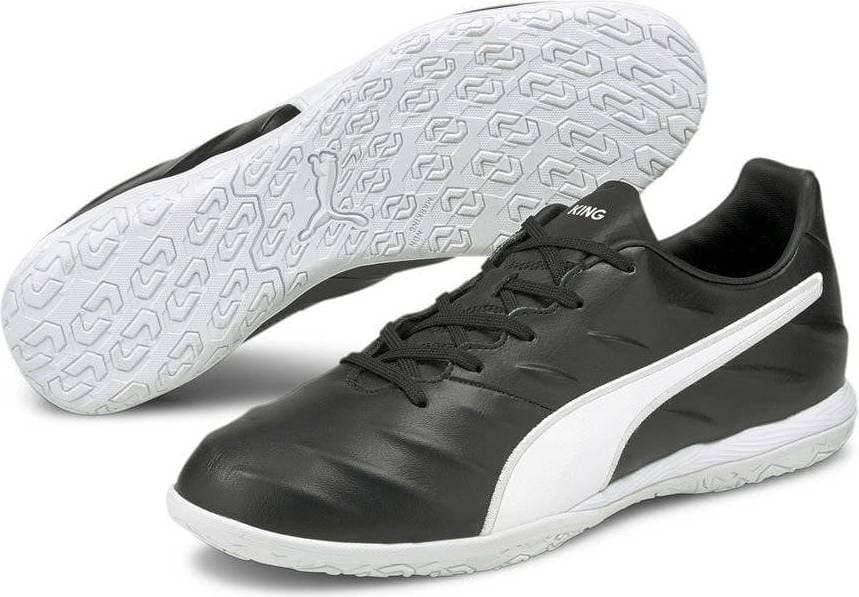 Puma King Pro 21 IT Soccer Cleats M - Black/White