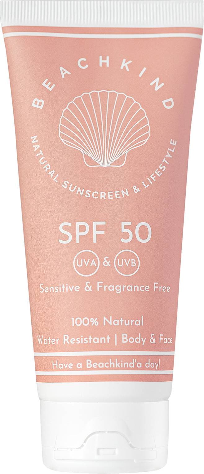Beachkind Natural Sunscreen Sensitive Fragrance Free SPF50 50ml