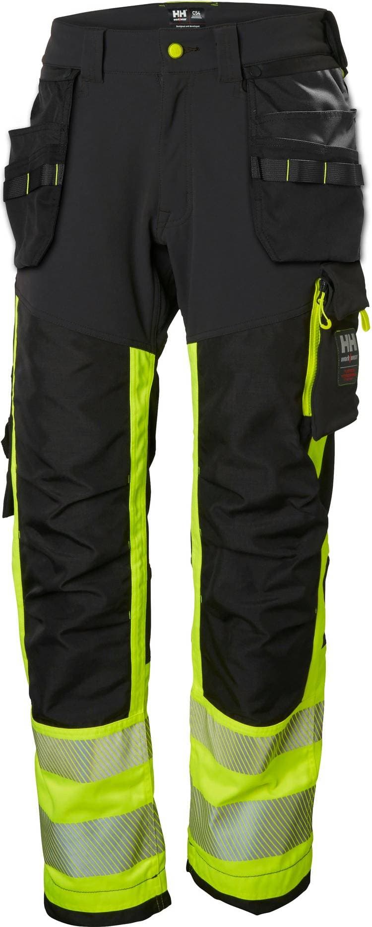Helly Hansen ICU Construction Pant Class 1 Herr Full Stretch - Yellow/Ebony
