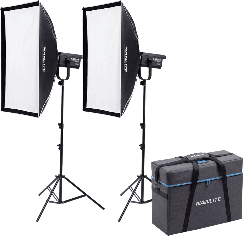 Nanlite FS-300B Bi-Colour 2-ljuskit med stativ