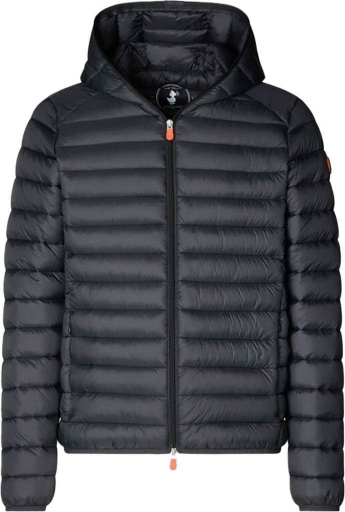 Save The Duck Men's Donald Hooded Puffer Jacket - Black