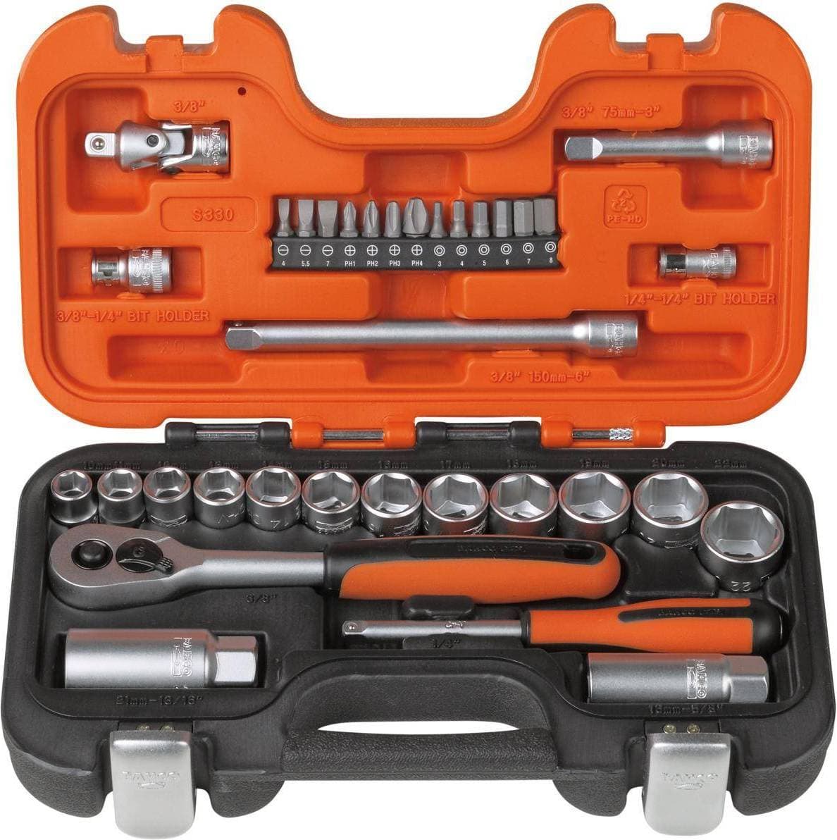 Bahco S330 34pcs Hylsnyckel