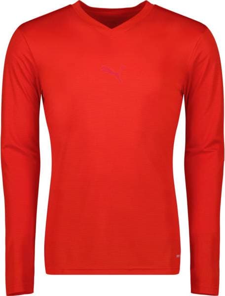 Puma teamGOAL Baselayer Tee LS Red-Fast Red Dam