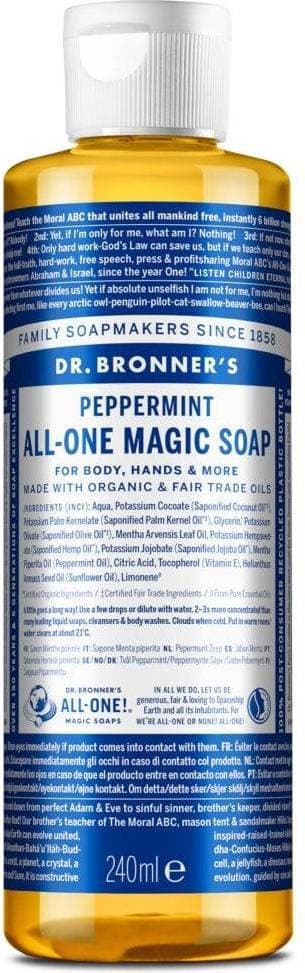 Dr. Bronners Pure-Castile Liquid Soap Peppermint 240ml