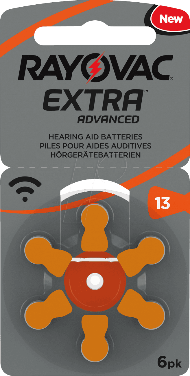 Rayovac Extra Advanced 13 6-pack