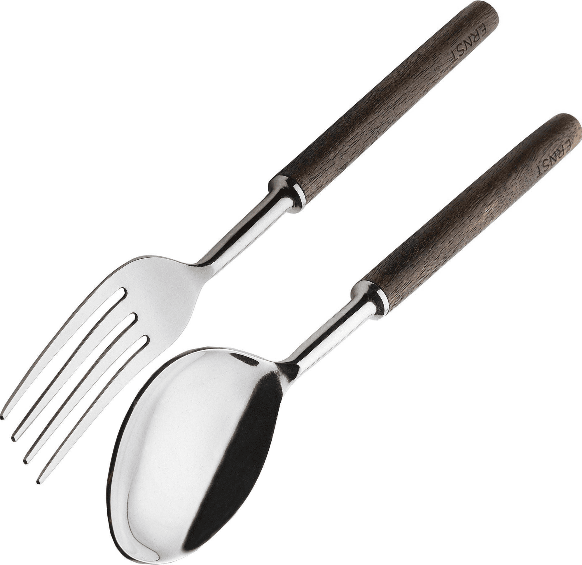 Ernst Dark Brown Salladsbestick 28cm