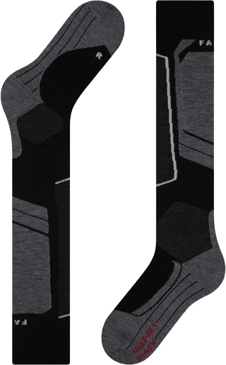 Falke Women's SK4 Advanced Skiing Knee High Socks - Black Mix