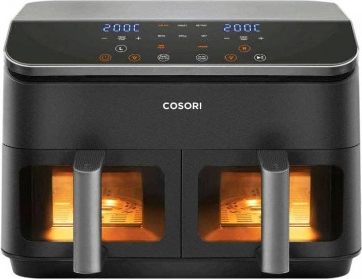 Cosori Dual Basket Airfryer 8.5L Black