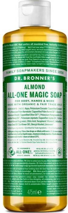 Dr. Bronners Pure-Castile Liquid Soap Almond 473ml