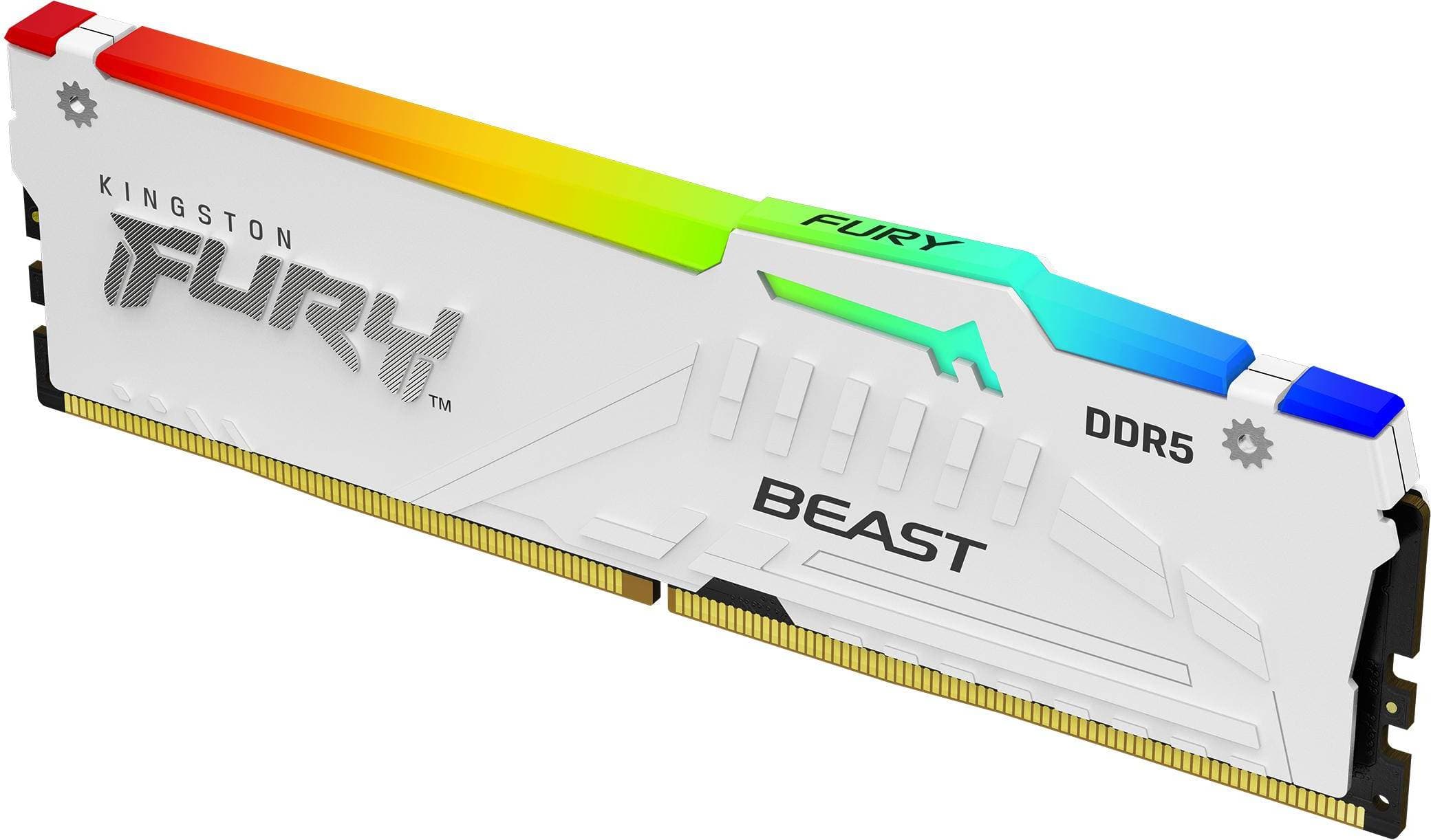 Kingston FURY Beast RGB White DDR5 6000MHz 16GB (KF560C30BWEA)
