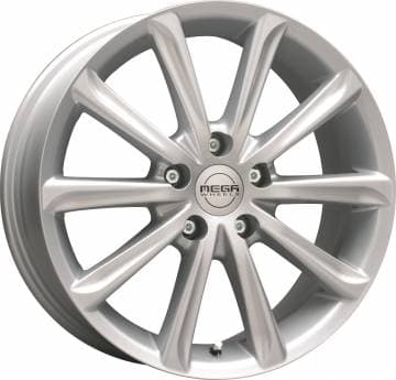 Mega Wheels Silver 4.5 14 4 100 ET17 B63.3